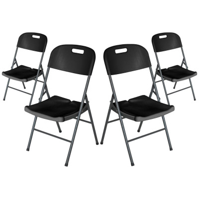 Pack 4 Sillas Plegables con Asa 47x58x87cm Thinia Home Sillas Plegables 6