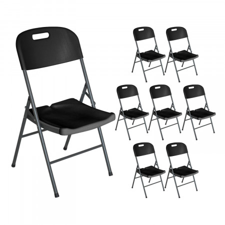 Pack 8 Sillas Plegables con Asa 47x58x87cm Thinia Home Sillas Plegables 6