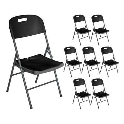 Pack 8 Sillas Plegables con Asa 47x58x87cm Thinia Home Sillas Plegables 6