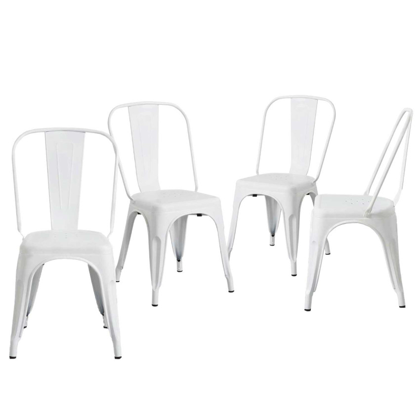Pack 4 Sillas Industriales Strong 45x54x85cm Thinia Home Sillas de Comedor 1