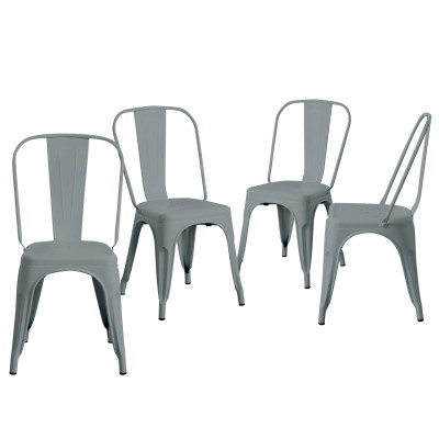Pack 4 Sillas Industriales Strong 45x54x85cm Thinia Home Mobiliario Hostelería Interior 22