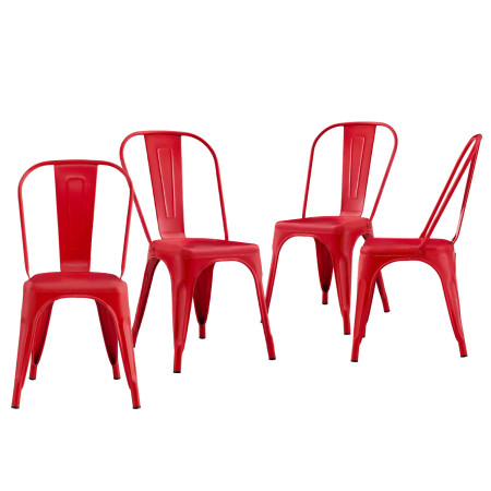 Pack 4 Sillas Industriales Strong 45x54x85cm Thinia Home Mobiliario Hostelería Interior 1