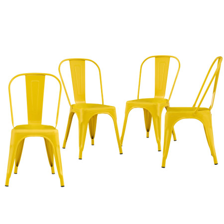 Pack 4 Sillas Industriales Strong 45x54x85cm Thinia Home Mobiliario Hostelería Interior 1