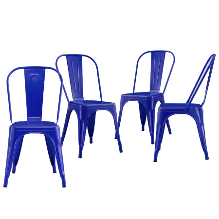 Pack 4 Sillas Industriales Strong 45x54x85cm Thinia Home Mobiliario Hostelería Interior 1