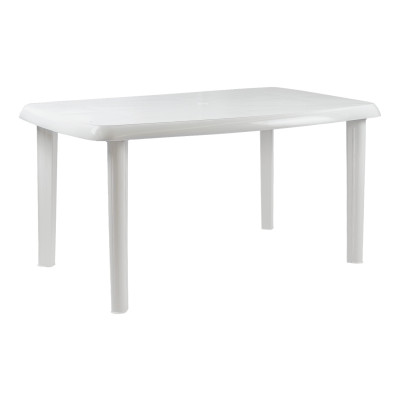 Mesa de Resina Oval/Rectangular Vistara Blanco 140x85x72cm O91 Mesas de Jardín 1