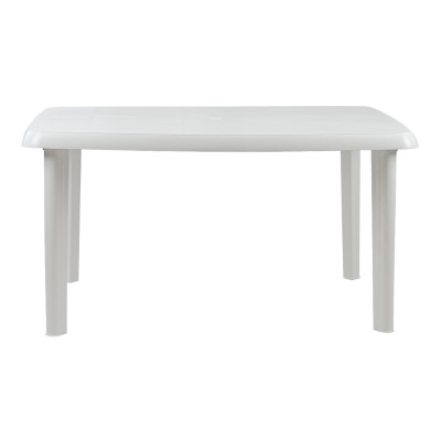 Mesa de Resina Oval/Rectangular Vistara Blanco 140x85x72cm O91 Mesas de Jardín 2