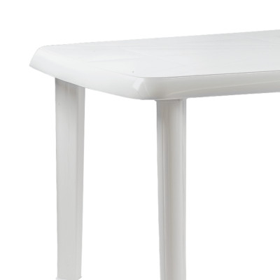 Mesa de Resina Oval/Rectangular Vistara Blanco 140x85x72cm O91 Mesas de Jardín 3