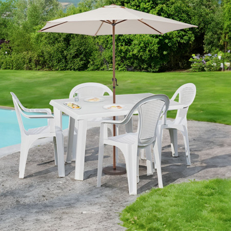 Mesa retangular de resina Terra 127 x 72 cm Thinia Home