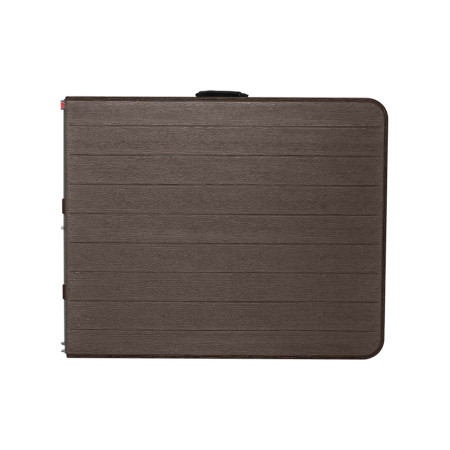 Mesa Plegable Portátil Resina 180cm Marrón Efecto Madera 7house Mesas Plegables 6