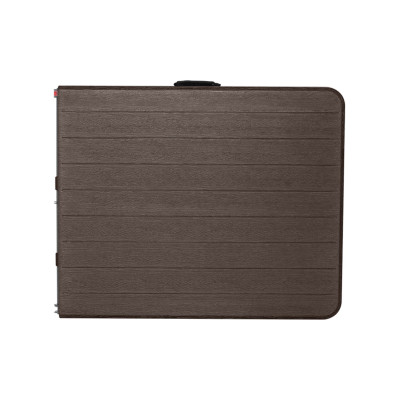 Mesa Plegable Portátil Resina 180cm Marrón Efecto Madera 7house Mesas Plegables 6