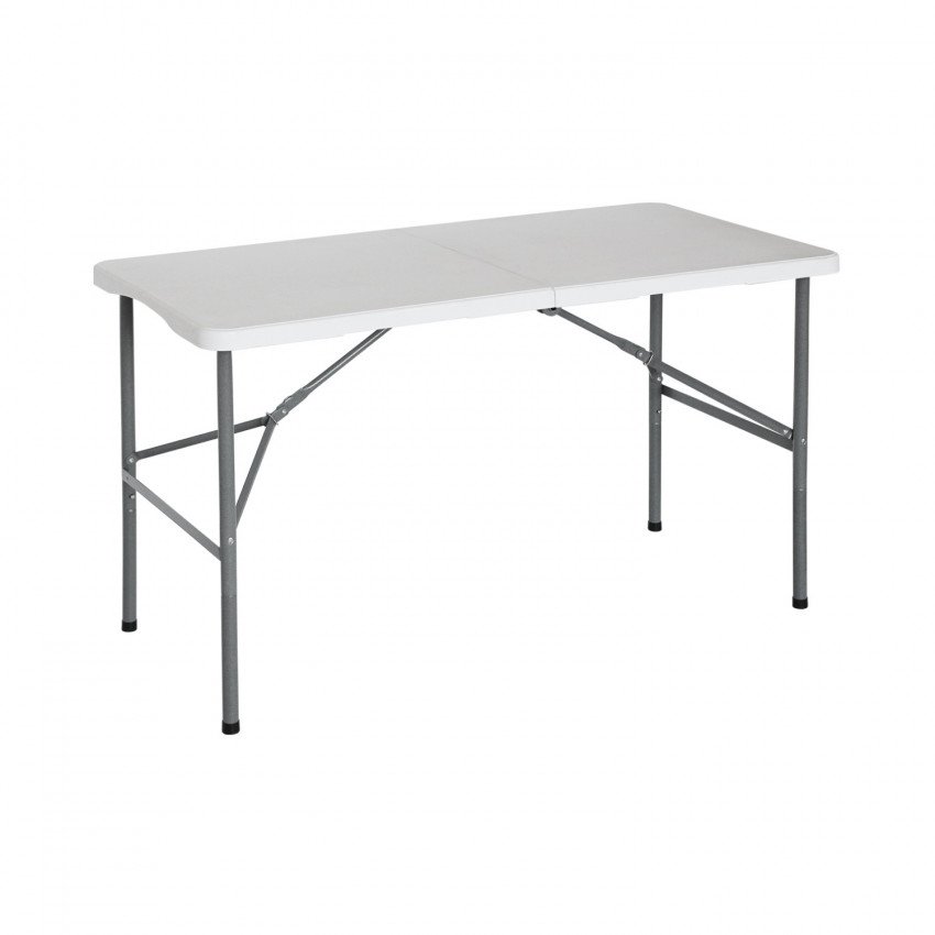 Mesa Plegable Portátil Resina 122cm Blanco 7house Mesas Plegables 1