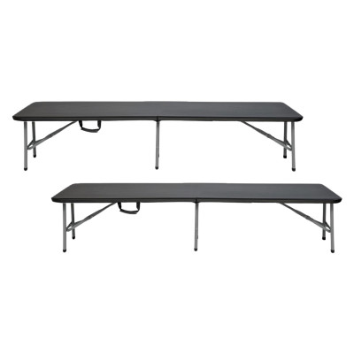 Pack 2 Bancos Plegables Catering 180x28x43cm Thinia Home Bancos de Jardín 1