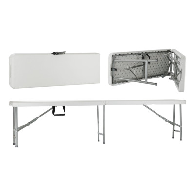 Conjunto Plegable Mesa con 2 Bancos de 180cm Catering Thinia Home Conjuntos de Jardín 3