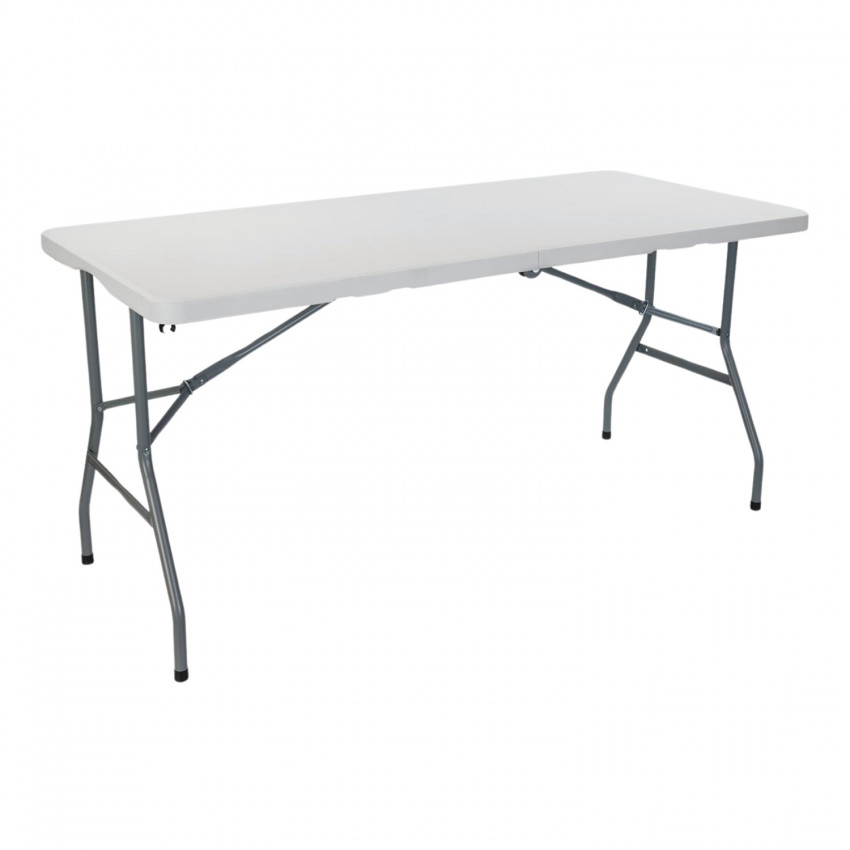 Mesa Plegable Portátil Resina 150cm Blanco O91 Mesas Plegables 1