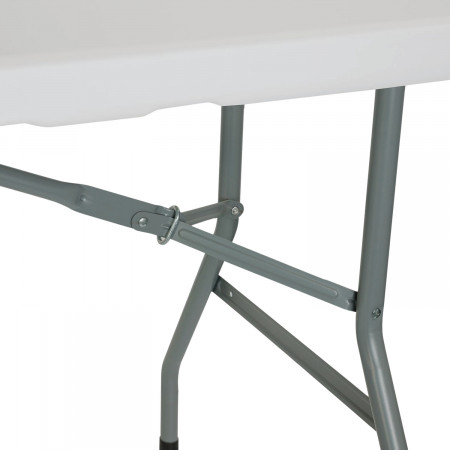 Mesa Plegable Portátil Resina 150cm Blanco O91 Mesas Plegables 3