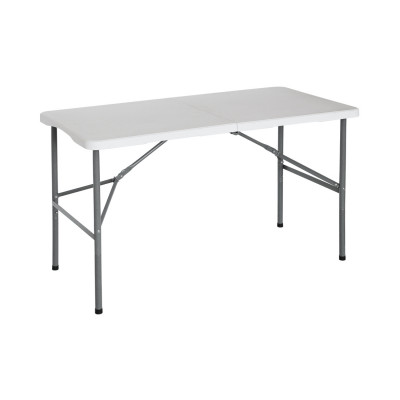 Mesa Plegable Portátil Resina 122cm Blanco O91 Mesas Plegables 1