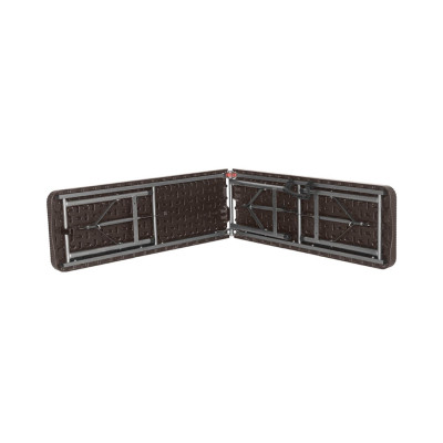Pack 2 Bancos Plegables Catering Efecto Ratán 180x28x43cm 7house Bancos y Sofás de Exterior 4