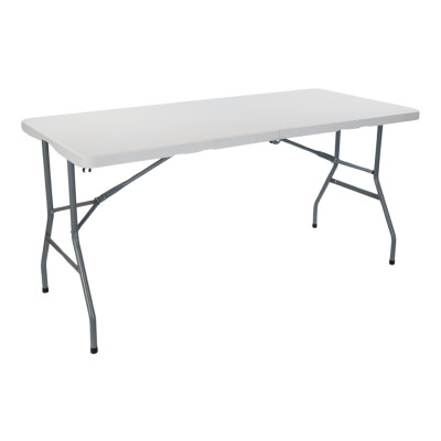 Pack 2 Mesas Plegables Rectangulares para Catering Blanco 150x74cm Thinia Home Mesas de Jardín 2