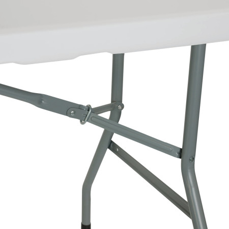 Pack 2 Mesas Plegables Rectangulares para Catering Blanco 150x74cm Thinia Home Mesas de Jardín 3