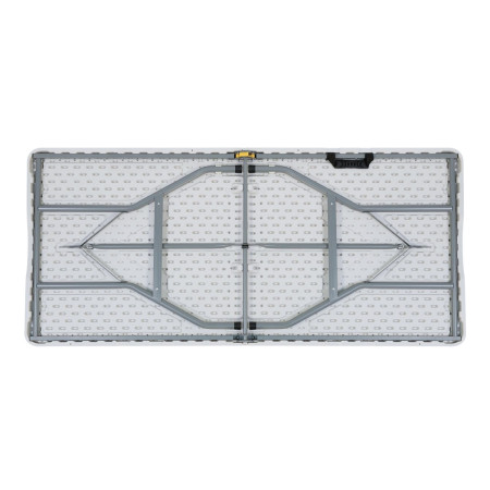 Pack 2 Mesas Plegables Rectangulares para Catering Blanco 150x74cm Thinia Home Mesas de Jardín 4