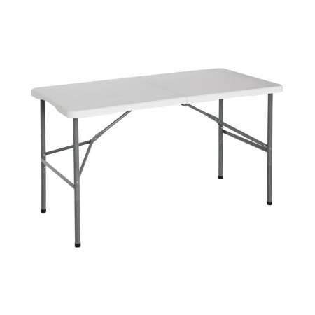 Mesa de catering retangular dobrável branca 122x74cm Thinia Home