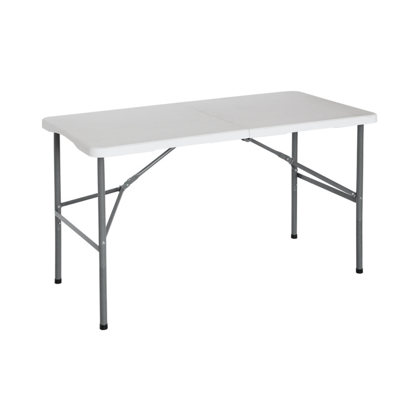 Mesa Plegable para Camping Blanco 122x74cm Thinia Home Mesas de Jardín 1