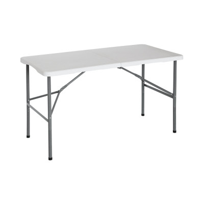 Mesa Plegable para Camping Blanco 122x74cm Thinia Home Mesas de Jardín 1
