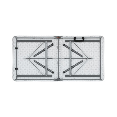 Mesa Plegable para Camping Blanco 122x74cm Thinia Home Mesas Plegables 4