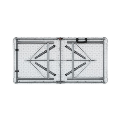 Mesa Plegable para Camping Blanco 122x74cm Thinia Home Mesas de Jardín 4