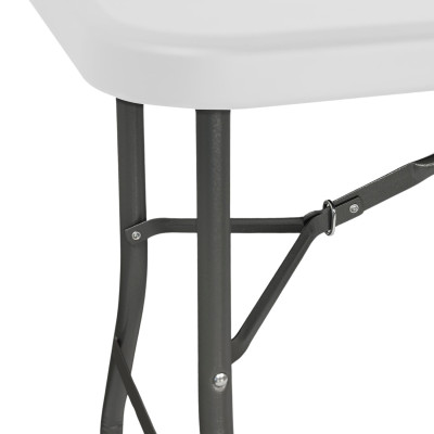Pack 2 Mesas Plegables Rectangulares para Catering Blanco 240x74cm Thinia Home Mesas de Jardín 3