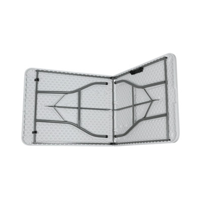 Pack 2 Mesas Plegables Rectangulares para Catering Blanco 240x74cm Thinia Home Mesas de Jardín 5