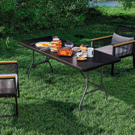 Mesa Plegable Portátil Resina 180cm O91 Mesas Plegables 14