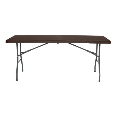 Mesa Plegable Rectangular para Catering Efecto Madera 180x74cm Thinia Home Mesas de Jardín 2