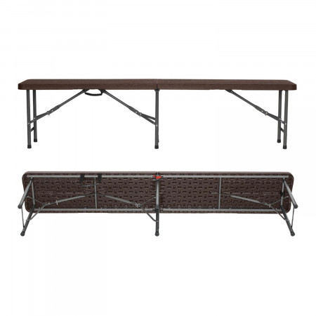 Banco Plegable Catering Efecto Madera 180x28x43cm O91 Bancos y Sofás de Exterior 2 Banco Plegable Catering Efecto Madera 180x28x43cm O91 Bancos y Sofás de Exterior 2