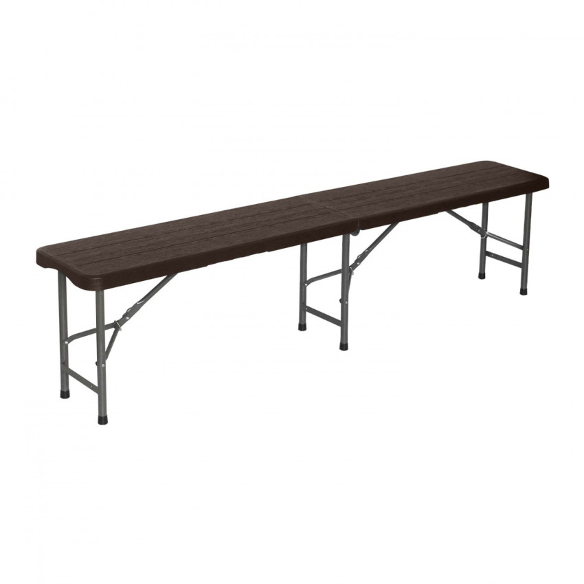 Banco Plegable Catering Efecto Madera 180x28x43cm Thinia Home Bancos y Sofás de Exterior 1