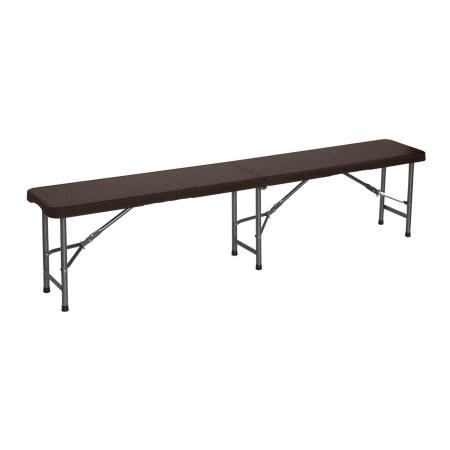 Banco Plegable Catering Efecto Ratán 180x28x43cm Thinia Home Bancos de Jardín 1