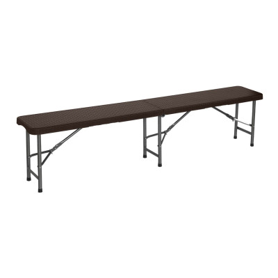 Banco Plegable Catering Efecto Ratán 180x28x43cm Thinia Home Bancos de Jardín 1