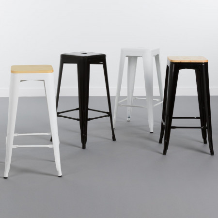 Taburete Industrial Strong 43x43x77cm Thinia Home Taburetes 5