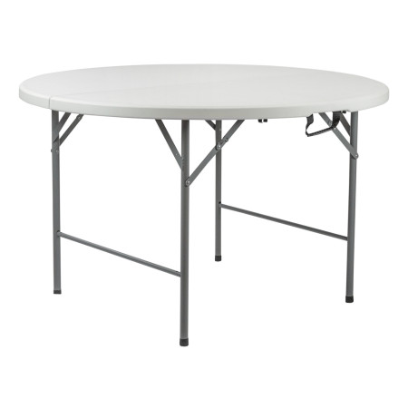 Mesa Plegable Redonda para Catering Efecto Granito 150x74cm Thinia Home Mesas de Jardín 1