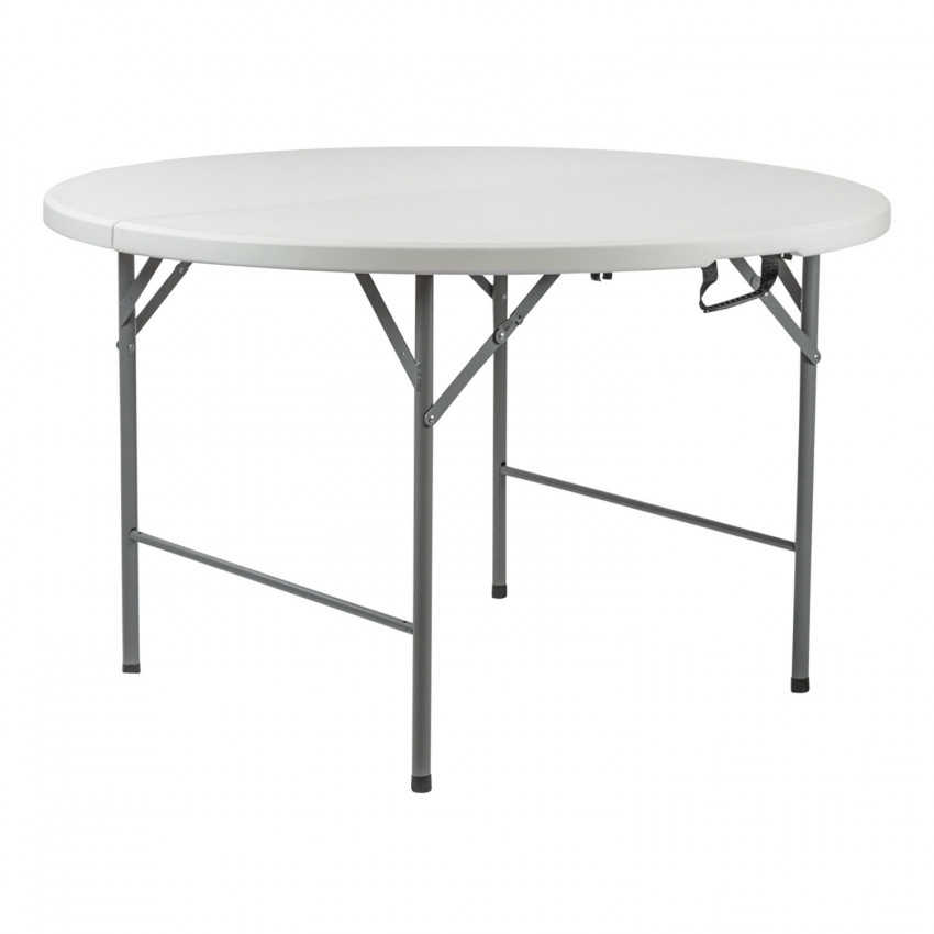 Mesa Plegable Redonda para Catering Efecto Granito 150x74cm Thinia Home Mesas Plegables 1