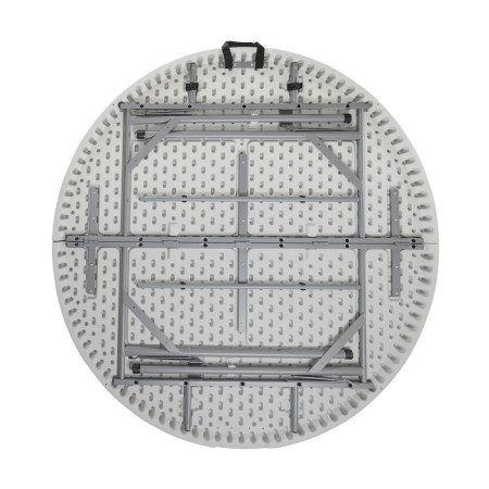 Runder Klapptisch für Catering mit Granitoptik, 150 x 74 cm Thinia Home
