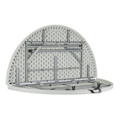 Mesa Plegable Redonda para Catering Efecto Granito 150x74cm Thinia Home Mesas de Jardín 5