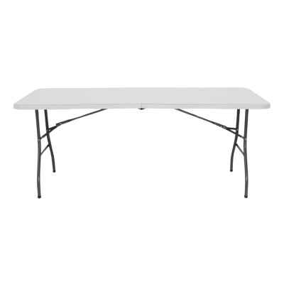 Mesa Plegable Rectangular para Catering Blanco 240x74cm Thinia Home Mesas de Jardín 2