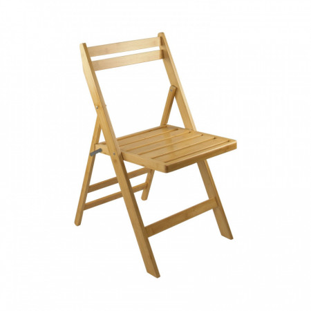 Cadeira dobrável em madeira de bambu Biano 46x44x78cm O91