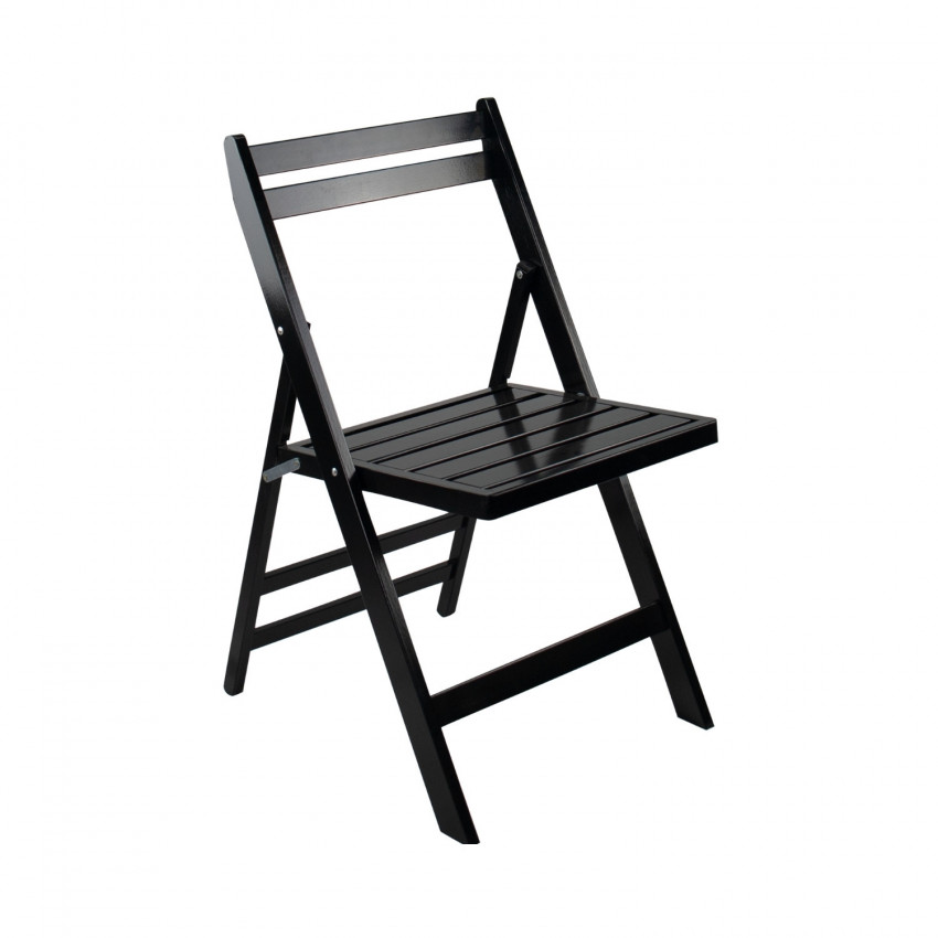 Silla Plegable de Madera de Bambú Biano 46x44x78cm O91 Sillas Plegables 7