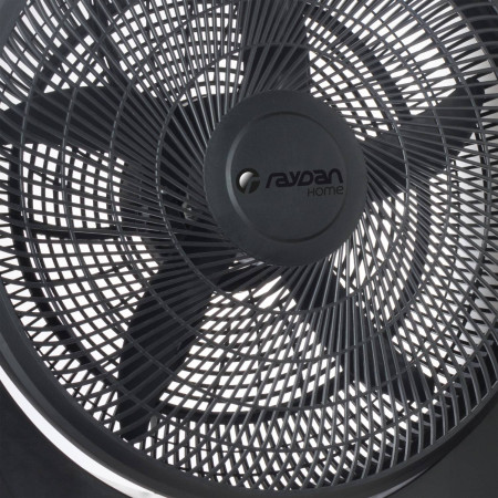 Ventilador de Suelo 20" 50cm 80W 3 Velocidades Box Industrial Negro Raydan Home Ventiladores de Suelo 5
