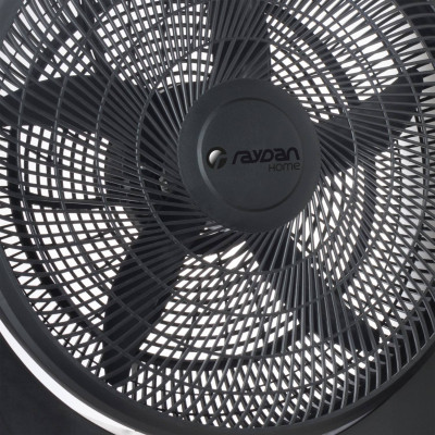 Ventilador de Suelo 20" 50cm 80W 3 Velocidades Box Industrial Negro Raydan Home Ventiladores de Suelo 5