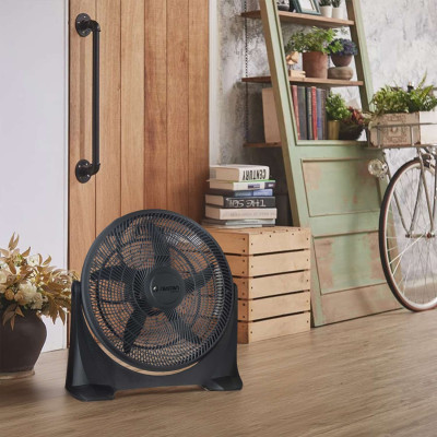 Ventilador de Suelo 20" 50cm 80W 3 Velocidades Box Industrial Negro Raydan Home Ventiladores de Suelo 6