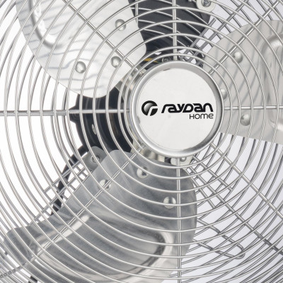 Ventilador de Suelo 16" 40cm 100W 3 Velocidades Circulador Plateado Raydan Home Ventiladores de Suelo 5