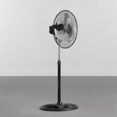 Ventilador de Pie 18" 45cm 75W 3 Velocidades Industrial Negro Thinia Home Ventiladores de Pie 2